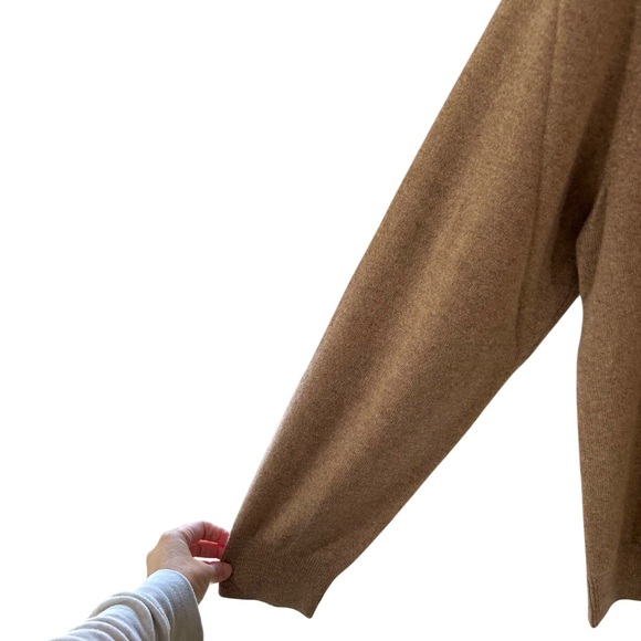 Quince Women’s Mongolian Cashmere Full Zip Hoodie XL teak tan NWT - Picture 8 of 12